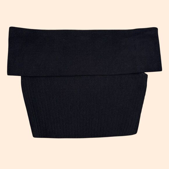 Aritzia Sculpt Knit Off Shoulder Top - Picture 2 of 5